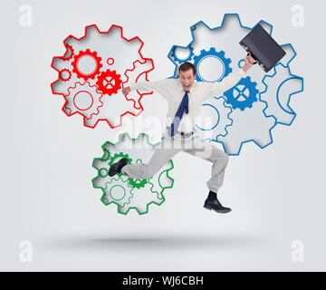 Image composite de sur un fond blanc. Banque D'Images