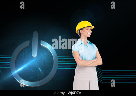 Portrait of attractive architect posing Banque D'Images
