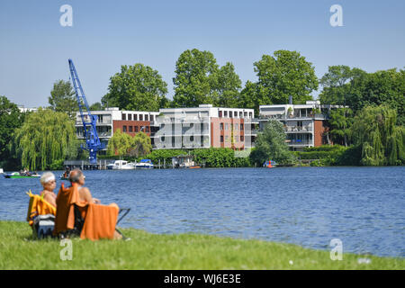 Alt-Stralau, vue, l'architecture, à l'extérieur, à l'extérieur, à l'extérieur vue, vue extérieure, building, Berlin, Berlin-Friedrich's Grove, district Friedrich's Grove Banque D'Images