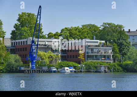 Alt-Stralau, vue, l'architecture, à l'extérieur, à l'extérieur, à l'extérieur vue, vue extérieure, building, Berlin, Berlin-Friedrich's Grove, district Friedrich's Grove Banque D'Images