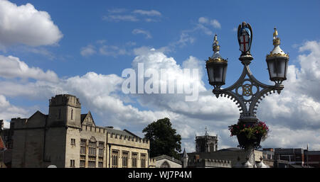 Lampadaire, York, Yorkshire, Angleterre, Royaume-Uni Banque D'Images