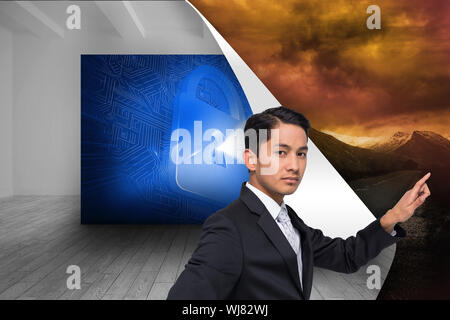 Composite image of asian businessman Banque D'Images
