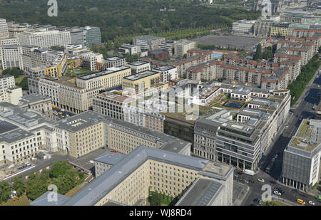 Voir, l'architecture, à l'extérieur, à l'extérieur, à l'extérieur vue, vue extérieure, Berlin, pavillon, dépose du toit, Ministère rideau, l'Allemagne, centre commercial, buildi Banque D'Images