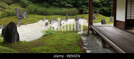 Jardin zen de Komyo-in à Kyoto, Japon Banque D'Images