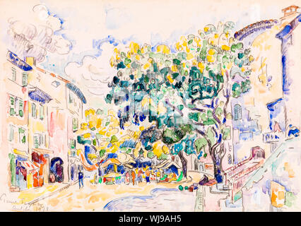 Paul Signac, Antibes, la peinture de paysages, 1918 Banque D'Images