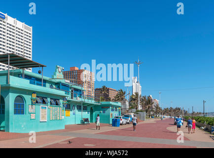 Marine Parade inférieur le long de Addington Beach, South Beach, Durban, KwaZulu-Natal, Afrique du Sud Banque D'Images