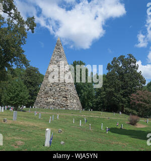 Monument aux morts de la guerre des Confédérés au cimetière d'Hollywood à Richmond, en Virginie Banque D'Images