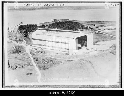 Hangar à Langley field Banque D'Images