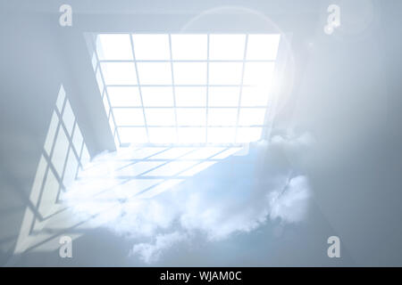 Prix avec nuage holographique Banque D'Images