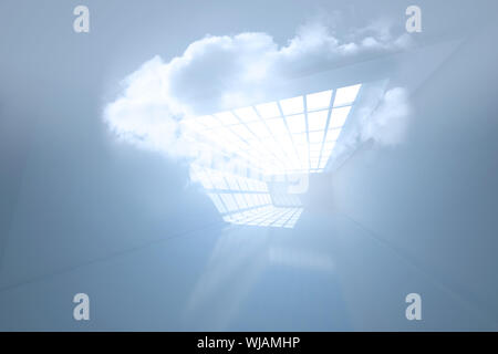 Prix avec nuage holographique Banque D'Images