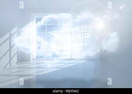 Prix avec nuage holographique Banque D'Images