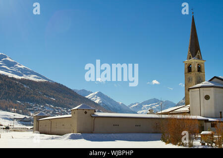 Église de Livigno Banque D'Images