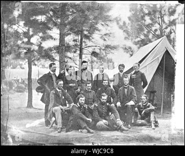 Harrison's Landing, en Virginie, membres de la classe de 1860, U.S. Military Academy Résumé : Guerre civile sélectionné des photographies, 1861-1865 Banque D'Images