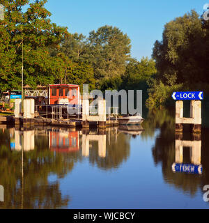 Abingdon verrou sur la Tamise Banque D'Images