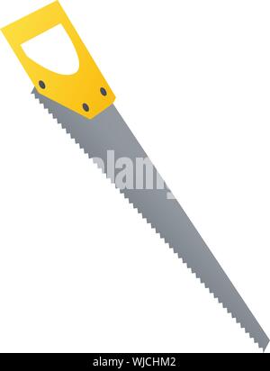 Scie à main icône. Scie à main de isométrique icône vecteur pour la conception web isolé sur fond blanc Illustration de Vecteur