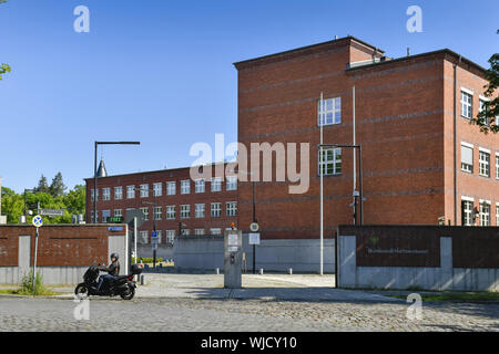 Voir, l'architecture, à l'extérieur, à l'extérieur, à l'extérieur vue, vue extérieure, Berlin, Service fédéral de renseignements, Service fédéral de renseignements, de l'Allemagne, garde p Banque D'Images