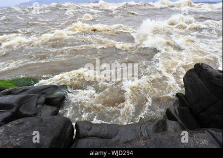 Seuils de Levingston sur le fleuve Congo. République démocratique du Congo. Afrique du Sud Banque D'Images