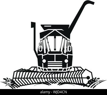 L'icône de l'ensileuse. Simple illustration de l'ensileuse de travail icône vecteur pour la conception web isolé sur fond blanc Illustration de Vecteur