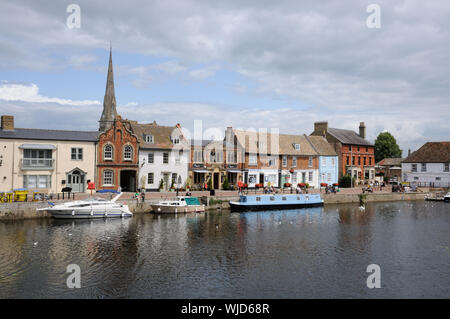 Voir le quai, St Ives, Cambridgeshire Banque D'Images