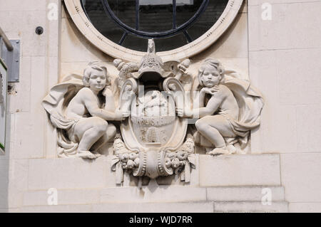 La Banque Lloyds, le trottoir, St Ives, Cambridgeshire Banque D'Images