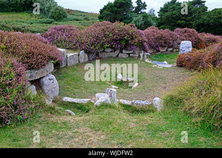 Le Halangy ancien village de St Mary's Scilly Banque D'Images