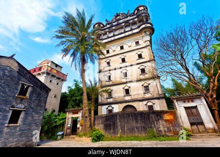 Kaiping Diaolou en Chine, Unesco world heritage site. Banque D'Images