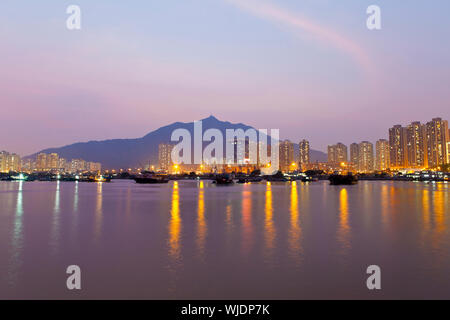 Tuen Mun abri typhon à Hong Kong Banque D'Images