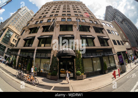 Le NoMad Hotel sur Broadway à New York est vu sur Jeudi, 22 août 2019. MGM Resorts International a acquis une participation de 50 % dans le groupe Sydell, la société qui exploite la chaîne de 16 hôtels.(© Richard B. Levine) Banque D'Images