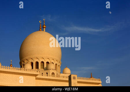 Mosquée Sheikh Zayed. 1995. Abou Dhabi. / La Mosquée Sheikh Zayed. 1995. Émirat d'Abu Dhabi. Banque D'Images