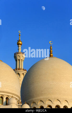 Mosquée Sheikh Zayed. 1995. Abou Dhabi. / La Mosquée Sheikh Zayed. 1995. Émirat d'Abu Dhabi. Banque D'Images