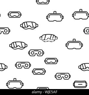 Lunettes jeu Vector Pattern transparente Illustration de Vecteur