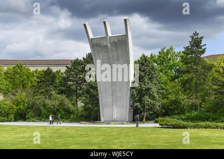 Berlin, béton, monument, monument, l'Allemagne, la faim, antenne râteau Bridge, pont aérien, monument, pont aérien pont aérien monument, pla Banque D'Images