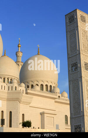 Mosquée Sheikh Zayed. 1995. Abou Dhabi. / La Mosquée Sheikh Zayed. 1995. Émirat d'Abu Dhabi. Banque D'Images