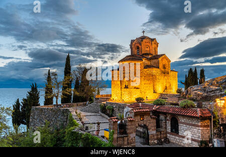 Église de Saint-Jean à Kaneo - Ohrid, Macédoine Banque D'Images