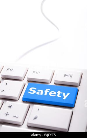 Premier concept de sécurité avec les principaux risques d'assurance ou de danger montrant Banque D'Images