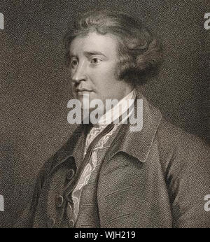 EDMUND BURKE (1729-1797) Homme d'Ir9sh et philosophe à propos de 1767 Banque D'Images