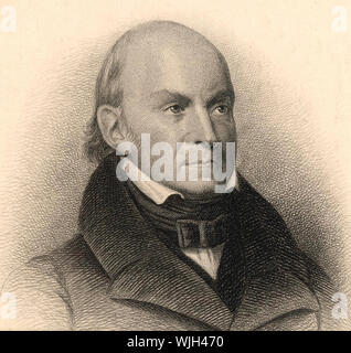 JOHN QUINCY ADAMS (1767-1848) Homme d'état américain Banque D'Images