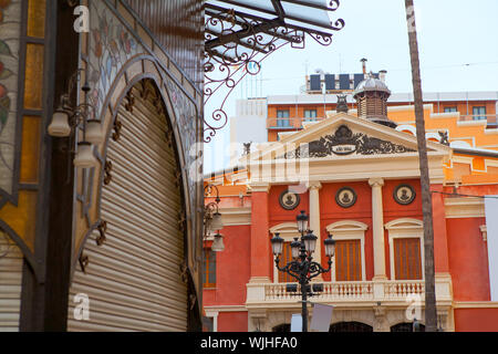 Castellon théâtre Teatro Principal façade dans la province de Valence Espagne Banque D'Images
