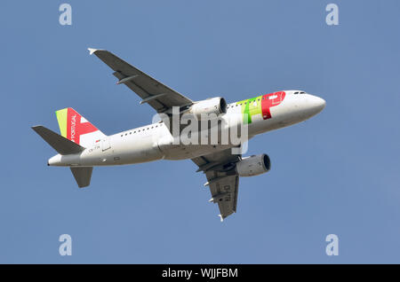 TAP Portugal - avion Airbus A321-111 Banque D'Images