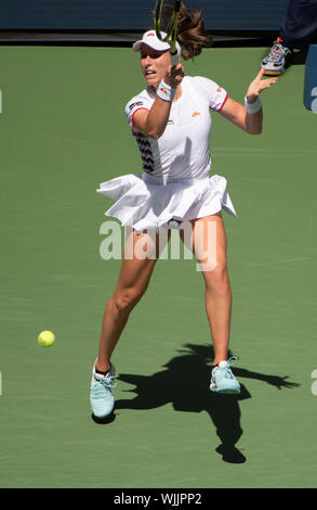 Flushing, Queens, NY, USA. 3e, 2019 Sep. Johanna Konta (GBR) Elina Svitolina perd à (UKR) 6-4, à l'US Open qui se joue à Billie Jean King National Tennis Center de Flushing, Queens, New York. © Jo Becktold/CSM/Alamy Live News Banque D'Images