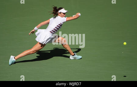 Flushing, Queens, NY, USA. 3e, 2019 Sep. Johanna Konta (GBR) Elina Svitolina perd à (UKR) 6-4, à l'US Open qui se joue à Billie Jean King National Tennis Center de Flushing, Queens, New York. © Jo Becktold/CSM/Alamy Live News Banque D'Images