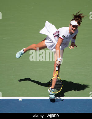 Flushing, Queens, NY, USA. 3e, 2019 Sep. Johanna Konta (GBR) Elina Svitolina perd à (UKR) 6-4, à l'US Open qui se joue à Billie Jean King National Tennis Center de Flushing, Queens, New York. © Jo Becktold/CSM/Alamy Live News Banque D'Images