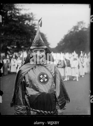 Hiram Wesley Evans, grand magicien du Ku Klux Klan Banque D'Images