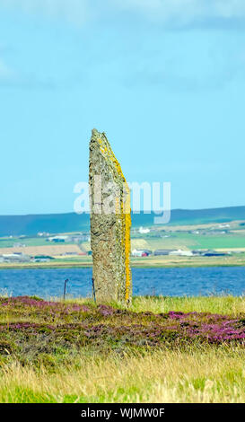 Anneau de 2500BC-2000érigée Shetlands BC est le troisième plus grand cercle de pierre dans les îles britanniques. Banque D'Images