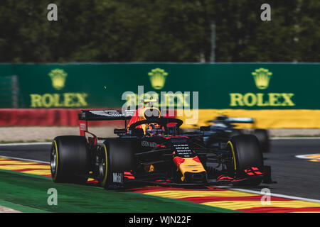 # 23, Alexander Albon, thaï, Red Bull, en action lors du Grand Prix de Belgique à Spa Francorchamps Banque D'Images