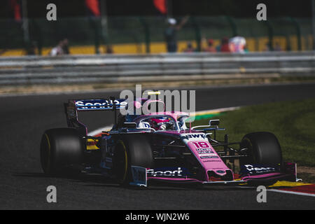 # 18, Lance Stroll, pouvez, course Point, en action lors du Grand Prix de Belgique à Spa Francorchamps Banque D'Images