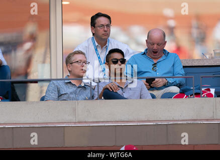 Manchester, United States. 06Th Sep 2019. Anthony Rapp assiste à des quarts de finale des championnats de l'US Open entre Daniil Medvedev (Russie) et Stan Wawrinka (Suisse) à Billie Jean King National Tennis Center (photo de Lev Radin/Pacific Press) Credit : Pacific Press Agency/Alamy Live News Banque D'Images