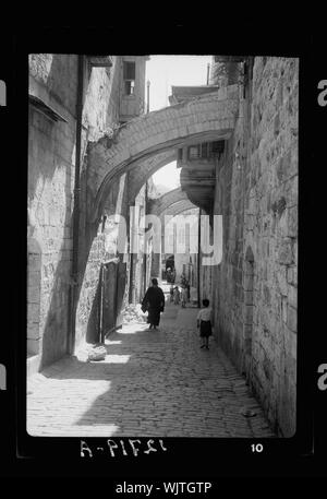 Chambre de Saint Veronica sur la Via Dolorosa VI St. c.-à-d., Gare de la Croix Banque D'Images