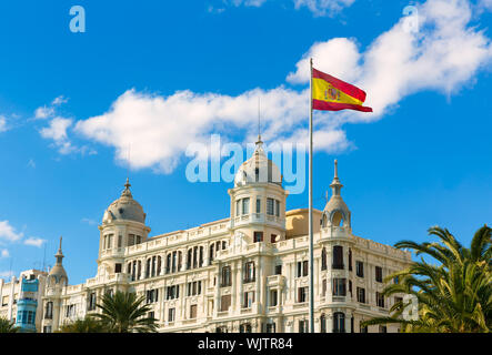 Alicante Explanada de España Casa Carbonell buiding en Espagne Banque D'Images