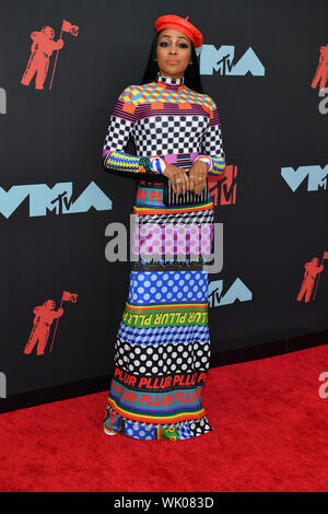Monica assiste à la 2019 MTV Video Music Awards à Prudential Center le 26 août 2019 à Newark, New Jersey. Banque D'Images